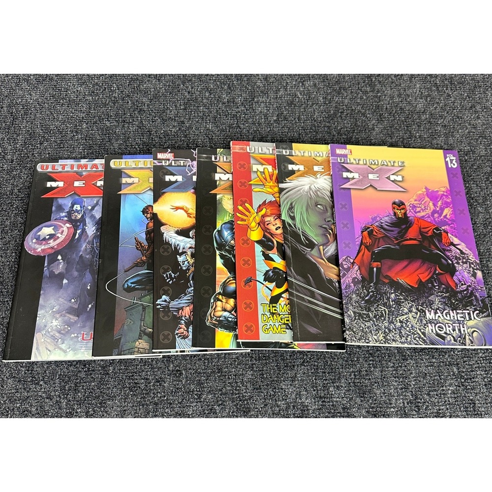 Ultimate X-Men Marvel Graphic Novel TPB Lot Volumes 5 7 8 9 11 12 13 Magnetic